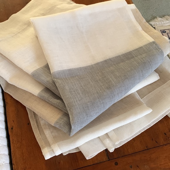 Window curtains 95”L x 40”W semi-sheer coastal neutral linen NEW - Picture 8 of 10